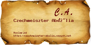 Czechmeiszter Abélia névjegykártya